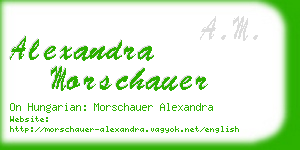 alexandra morschauer business card